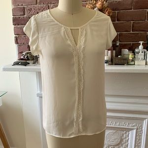 White blouse with lace express